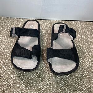 Alegria by PG lite Women's Black Sandals. KAR -663 Comfort Slide US Size 8-8.5.
